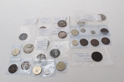 Lot 545 - World - Mixed coinage to include Straits Settlements Silver 50 Cents 1886