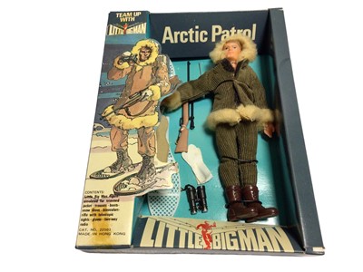 Lot 339 - Palitoy Bradgate Little Big Man 6 1/2" action figures and outfits including Tropical Combat No.23502, Artic Patrol No.22503  & Mountain Assault No. 22502, all sealed boxes, plus further Artic Patro...