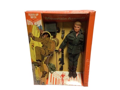 Lot 339 - Palitoy Bradgate Little Big Man 6 1/2" action figures and outfits including Tropical Combat No.23502, Artic Patrol No.22503  & Mountain Assault No. 22502, all sealed boxes, plus further Artic Patro...