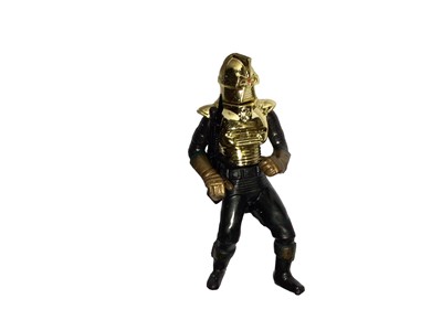 Lot 409 - Mattel 1979 Battlestar Galactica Cylon Commander 4" action figure with cylon laser rifle, on Series 2 unpunched card and blister pack No.1162 (1)