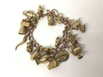 Lot 4 - Gold charm bracelet