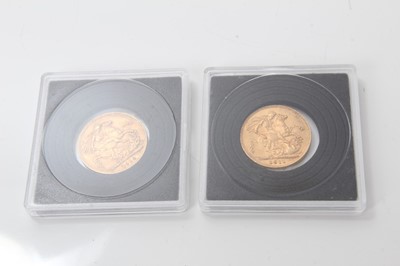 Lot 513 - G.B. - Gold Sovereigns George V 1911 & 1913 VF-GVF (2 coins)