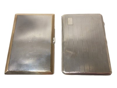 Lot 320 - Two engine turned cigarette cases