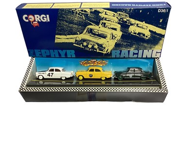 Lot 1986 - Corgi Limited Edition Zephyr Racing D36/1, 150th anniversary of the Penny Post D37/1 (x3) & EFE The Rank Hovis Story Volume II (x4), all boxed