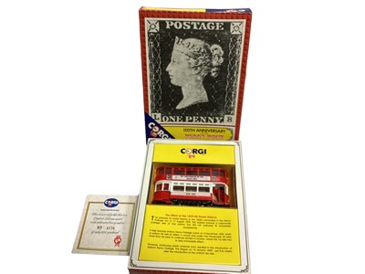 Lot 1986 - Corgi Limited Edition Zephyr Racing D36/1, 150th anniversary of the Penny Post D37/1 (x3) & EFE The Rank Hovis Story Volume II (x4), all boxed