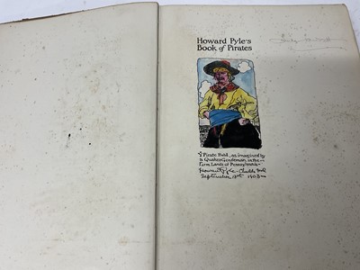 Lot 1558 - Children illustrated, including Howard Pyle - Book of Pirates, 1921, Deep sea shanties, illustrated by Edward A Wilson, 1925 first edition, others illustrated by Dulac
