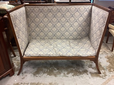 Lot 1212 - Edwardian Arts & Crafts high back sofa