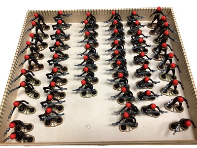 Lot 418 - Britains 1980's spacemen with black body & red helmets (approx.55)