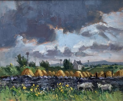 Lot 12 - Ian Hay (b. 1940) oil on paper - Kerry Landscape, signed, titled verso, 25cm x 30cm, in glazed frame