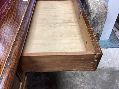 Lot 1231 - 1920s oak twin pedestal desk