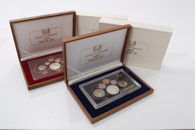 Lot 506 - Singapore - Six coin proof sets 1982 & 1983 (N.B. Both cased with Certificates of Authenticity) (2 coin sets)