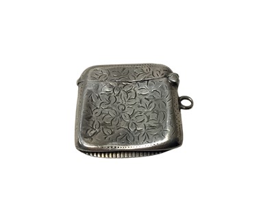 Lot 17 - Six Victorian and later silver Vesta cases mostly with engraved decoration (6)