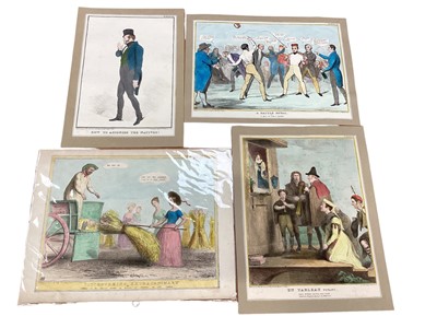 Lot 1608 - Collection of unframed satirical prints after Gillray