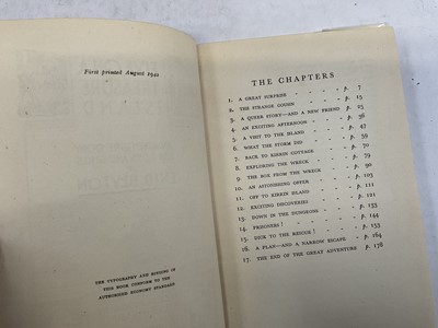 Lot 1594 - Enid Blighton - Five on a Treasure Island, 1942 first edition of the first Famous Five book, facsimile dust jacket