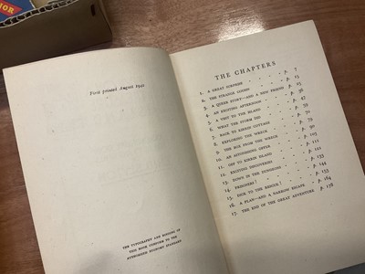 Lot 1594 - Enid Blighton - Five on a Treasure Island, 1942 first edition of the first Famous Five book, facsimile dust jacket