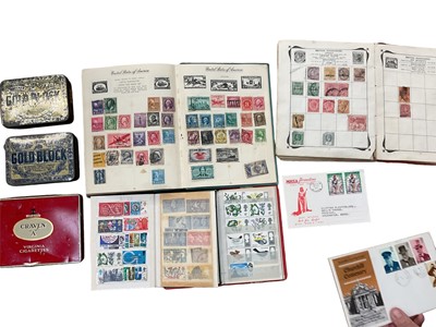 Lot 1470 - Stamps G.B., world & Commonwealth selection in albums & loose including better early issues G.B. 1d plates etc