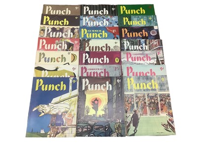 Lot 368 - Collection of Punch magazines mostly (1957/59)