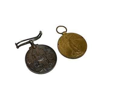 Lot 704 - First World War pair comprising War and Victory medals named to 10623D. A. J. Randlesome. D. H. R.N.R .