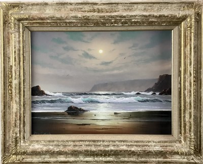 Lot 262 - Peter Cosslett (1927-2012) oil on canvas, Cornwall beach, signed, framed