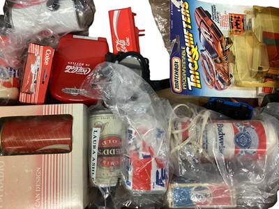 Lot 1994 - Diecast Matchbox Lady Penelope FAB 1 blister pack, Vivid Imaginations Captain Scarlet models, Matchbox 1-75 Series boxed & unboxed, Coca-Cola, Batman models etcs (3 boxes)