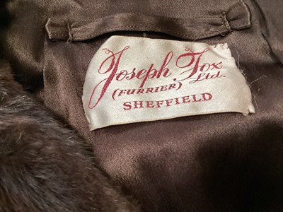 Lot 2122 - Cream mink jacket by Coles of Sheffield, white fur (probably ermine) capelet, 1970s Derry & Toms fitted mink coat and a red squirrel fur coat and mtching hat by Joseph Fox.  Plus a mink hats by De...