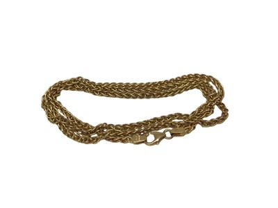 Lot 52 - 18ct gold Starlink chain, 50cm long