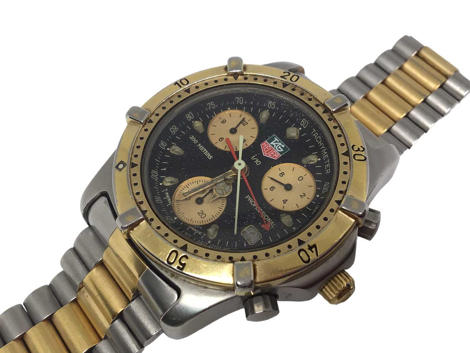 Gentleman's Tag Heuer Professional bi-metal wristwatch - auctions ...