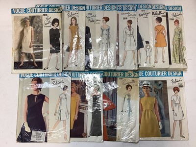 Lot 2125 - Vogue Couturier Design dressmaking patterns, mainly 1960's and uncut. Designers include Pucci, Michael of London, Fabiani, Valentino, Sybil Connolly of Dublin, Pertegaz,Simonetta, Galitzine, Belind...