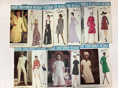 Lot 2125 - Vogue Couturier Design dressmaking patterns, mainly 1960's and uncut. Designers include Pucci, Michael of London, Fabiani, Valentino, Sybil Connolly of Dublin, Pertegaz,Simonetta, Galitzine, Belind...