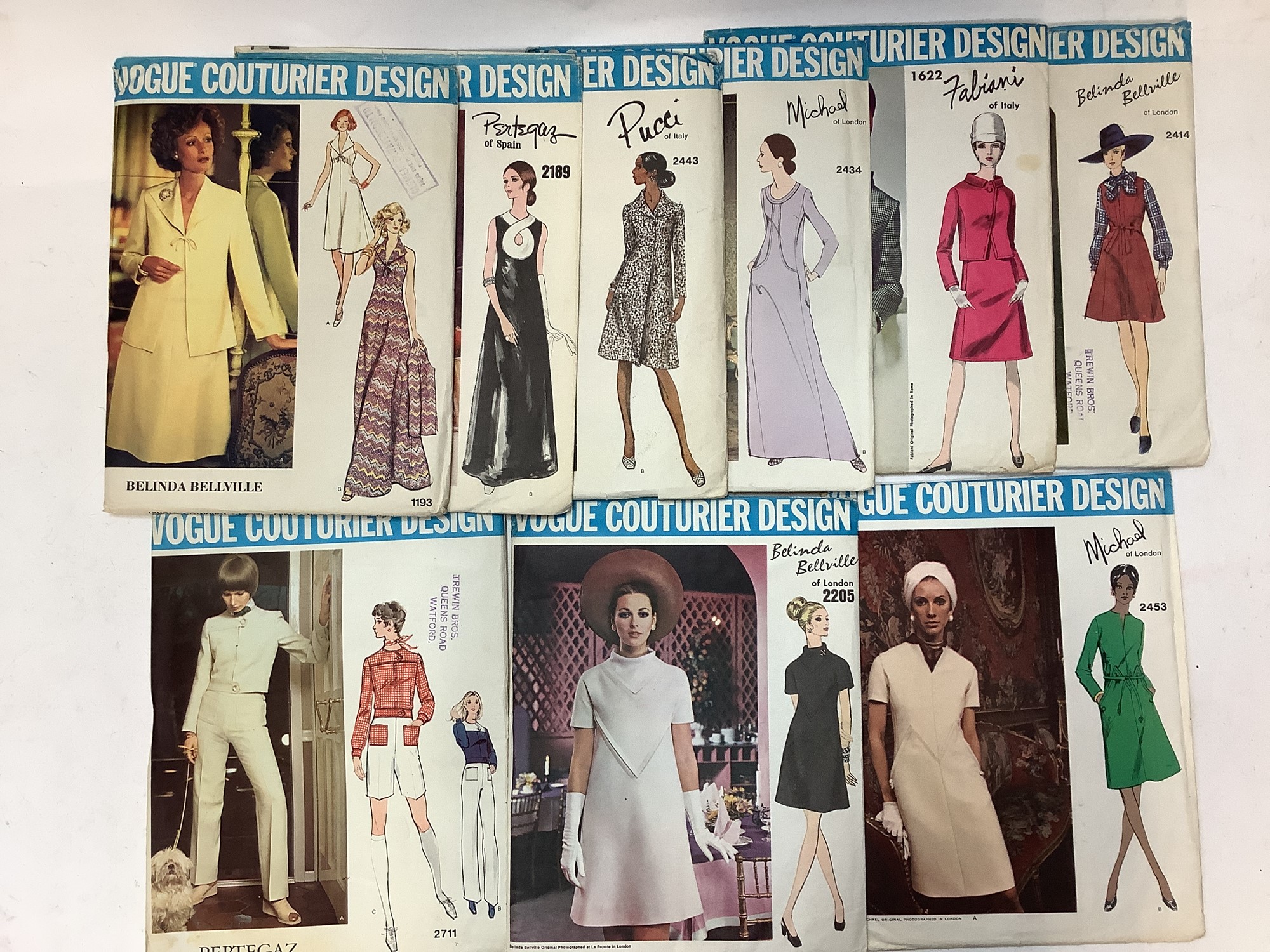 Lot 2125 Vogue Couturier Design dressmaking patterns,
