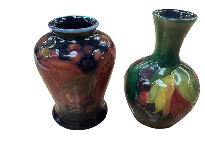 Lot 1223 - Two Moorcroft miniature vases