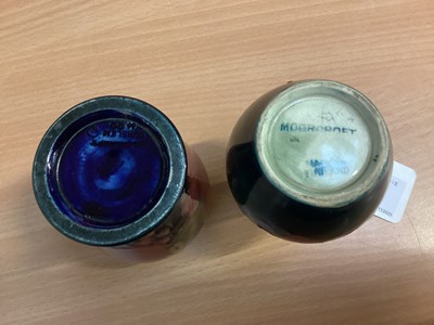 Lot 1223 - Two Moorcroft miniature vases