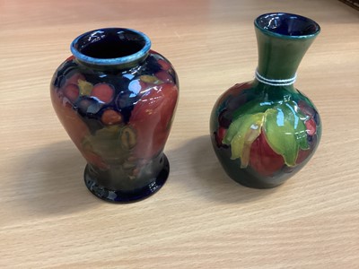 Lot 1223 - Two Moorcroft miniature vases