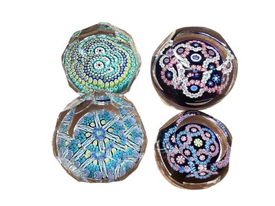 Lot 1228 - Four various Whitefriars paperweights