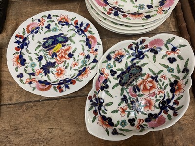 Lot 84 - Collection of early 19th century imari pattern tablewares
