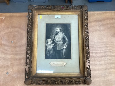 Lot 1497 - H.R.H. Albert Edward Prince of Wales, later King Edward VII, signed portrait with provenance