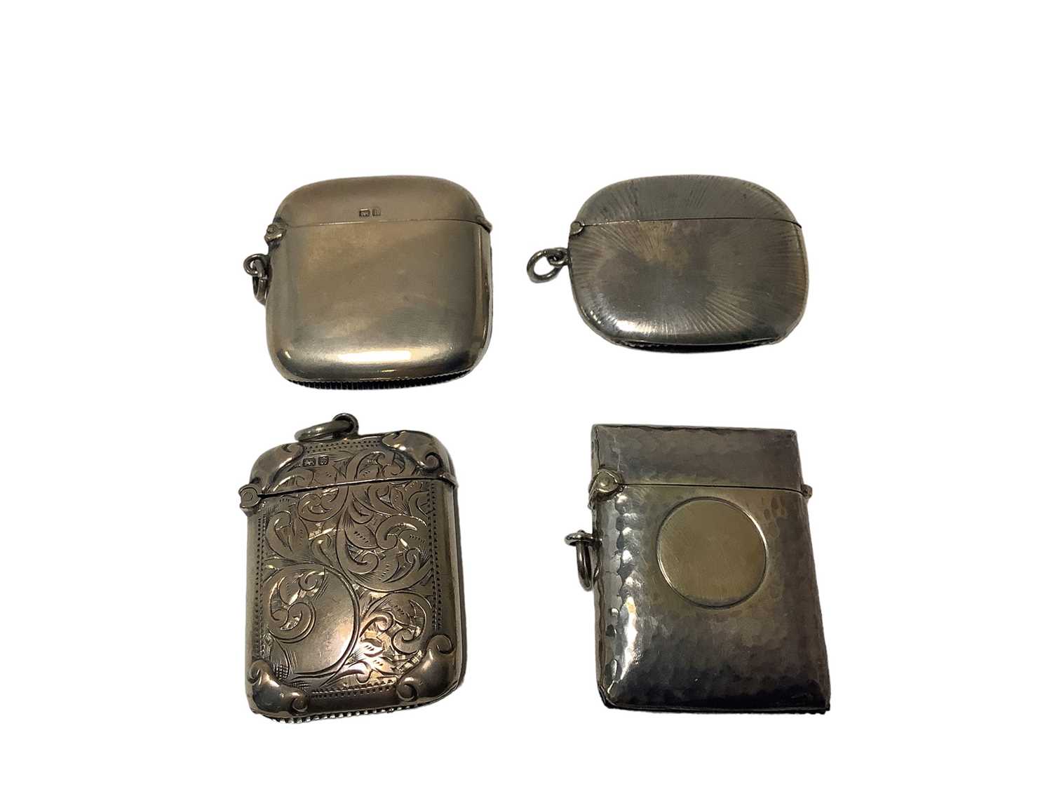 Lot 42 - Four Victorian/Edwardian silver Vesta cases