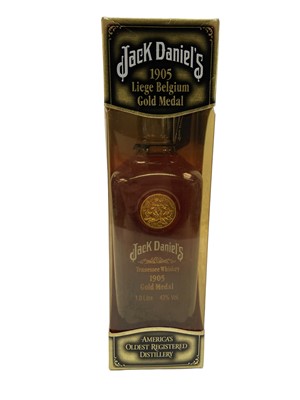 Lot 365 - One bottle, Jack Daniel's 1905 Liege Belgium Gold Medal, 43%, 1 litre, boxed