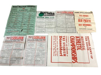 Lot 743 - Group of Second World War and later posters for Army Welfare Services, British Army of the Rhine and others (15 posters)