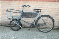 Lot 2962 - Vintage trade bicycle with basket frame and...