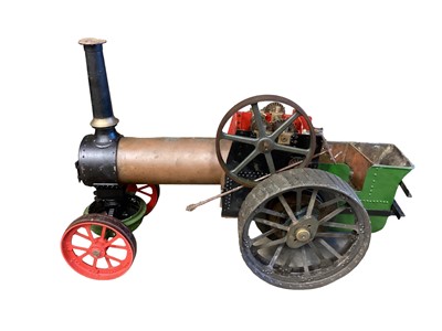 Lot 2006 - Live steam 1½ William Alchin traction engine Royal Chester single cylinder. 
Damage to chimney, professionally made boiler missing gear change valve gears, front hub caps