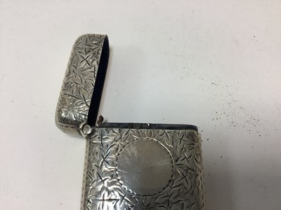 Lot 69 - Four Edwardian and later silver Vesta cases various (4)