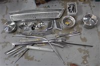 Lot 2964 - Selection of MkI Ford Cortina chrome trim -...