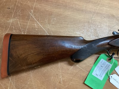 Lot 913 - Top lever opening 10 bore side-by-side non-ejector side lock hammer fowling shotgun by Lincoln Jeffries, with 36” Damascus barrels engraved to rib ‘Awarded Gold Medal, Melbourne 1889”, RH barrel “W...