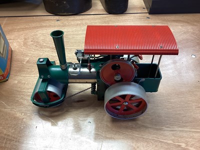 Lot 2001 - Wilesco Steam Roller Old Smokey in original box