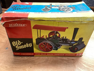 Lot 2001 - Wilesco Steam Roller Old Smokey in original box