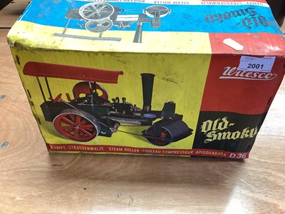 Lot 2001 - Wilesco Steam Roller Old Smokey in original box