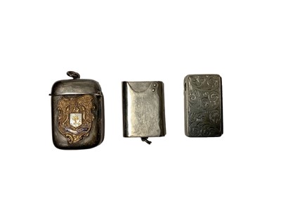 Lot 81 - Mixed collection of Victorian and later Vesta boxes including combination brush Vesta case,  cast metal boot Vesta holder, etc ( 60 plus)