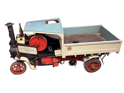 Lot 2004 - Live Steam Unique Foden Steam Wagon single cylinder with piston boiler (no certificate)