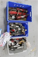 Lot 2969 - Three boxes of air tools - including air saw,...